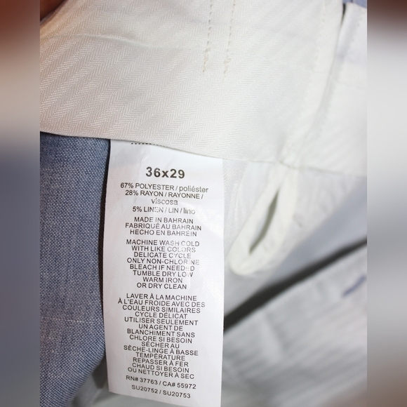 Savane Flat Front Prium Flex Gabardine Dress Pants - Picture 6 of 6